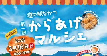 「道の駅なかつ」で初開催！食べ比べ＆楽しい企画満載の『第1回からあげマルシェ』が開催されます