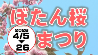 鮮やかなピンクに染まる『えぼし岳ぼたん桜まつり』が開催されます